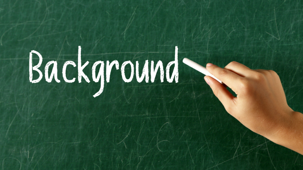 Qual o significado de background em inglês?
